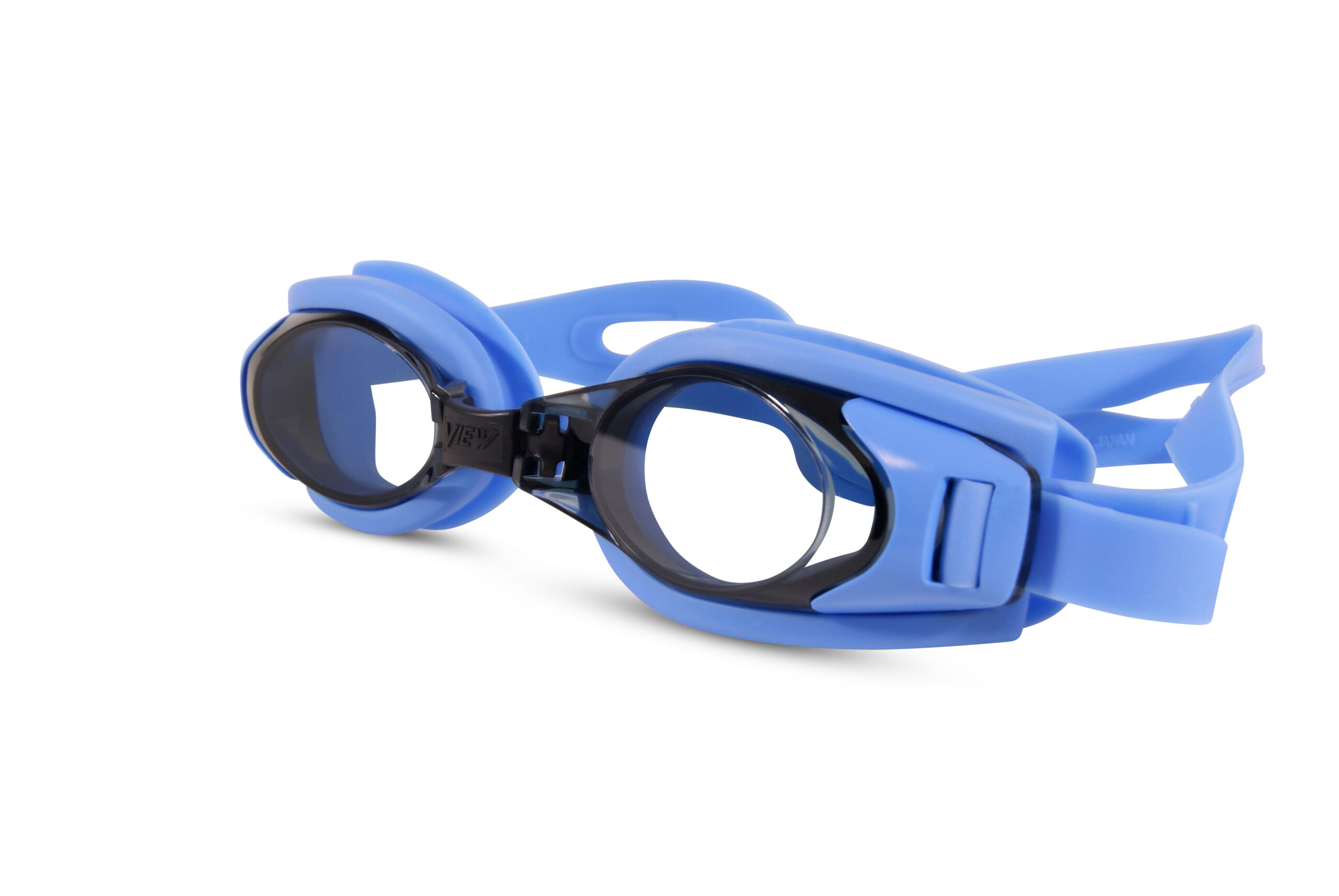 Ochelari de inot albastri cu dioptrii